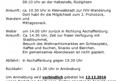 Wandertag Kleinwallstadt am 17.12.16
